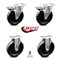 Service Caster 6 Inch Phenolic Swivel Top Plate Caster Set with 2 Brakes 2 Rigid SCC-20S615-PHR-PLB-2-R-2 - alternate 5